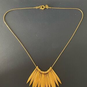 Madewell Gold Fan Pendant Necklace
